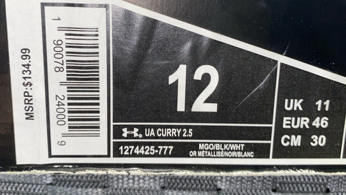 Size 12 - Under Armour Curry 2.5 USA | eBay