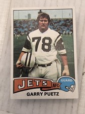 1975 TOPPS GARRY PUETZ #259 NEW YORK JETS FOOTBALL CARD