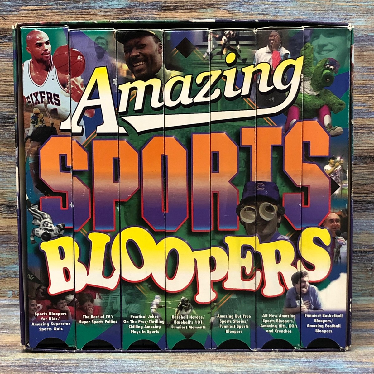 Amazing Sports Bloopers 1996 7 VHS Video Box Set Basketball
