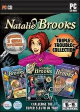 Natalie Brooks: Triple Trouble Collection PC CD 3 hidden object picture games 