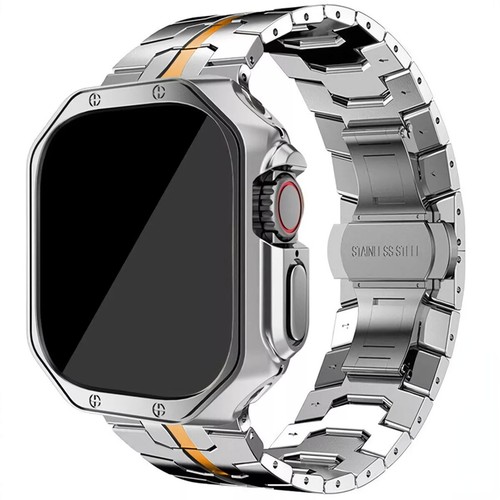 TPU Case+Titanium Metal Band Strap For Apple Watch Ultra49 iWatch 10/9/8/7/6/SE - Picture 23 of 28