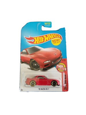 Hot Wheels 2017  Then And Now ‘95 Mazda RX-7 Kmart exclusive red 3/10 new Models