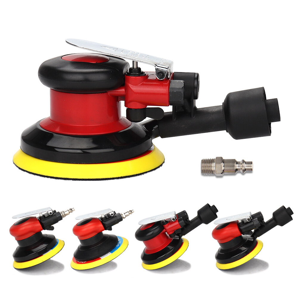 Infinity 6" Air Random Orbital Palm Sander – Vacuum Type, Dual Action, W/ 20 Discs
