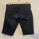 7 For All Mankind Dojo 深洗弹力牛仔剪裁百慕大短裤 25