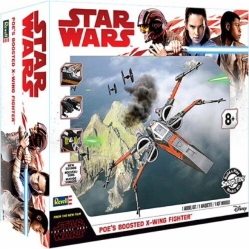Star Wars The Last Jedi: Poe's Boosted X-Wing Fighter w/Sound (Build & Play Snap