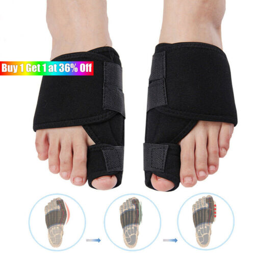 2x Big Toe Straightener Bunion Hallux Valgus Corrector Splint Pain Relief Brace - Afbeelding 1 van 9