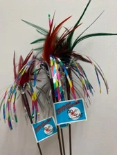 GO CAT SPARKLING KITTY DUSTER CAT TOY TEASER 4 COUNT PACK  18 INCH