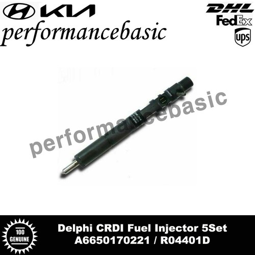 New Delphi CRDI Fuel Diesel Injector A6650170221 R04401D 5P Set for Ssangyong - Picture 4 of 4