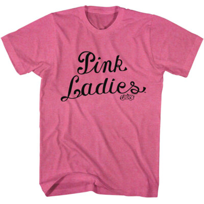 GREASE Movie Adult T- Shirt PINK LADIES New Official Merch Olivia Newton John