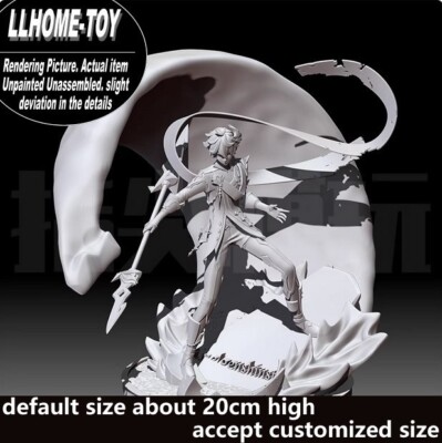 Game GS Tartaglia Spear Surfing Fight Resin 3D Print GK Figure DIY Model