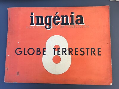 Grand carnet de 4 planches à découper Globe vente en gros terrestre Pelican Blanc Mappemonde