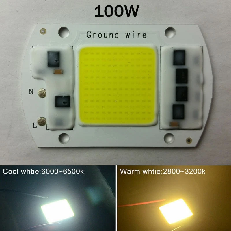 LED Chip 220v 10w 30w 50w 20w COB ad alta potenza SMD AC 230V luce bianca - Immagine 2 di 4