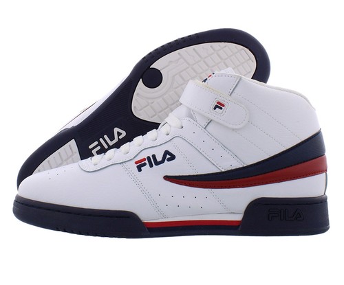 Fila F-13V Lea/Syn Mens Shoes Size 9.5, Color: White/Navy/Red
