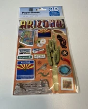 Arizona Stickers, From Paper House. 21 Pcs. New. 3 -D