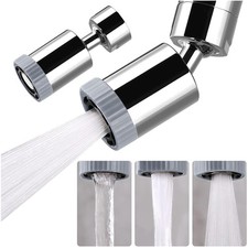 2 Pack Swivel Faucet Aerator - 3-Function Nozzle Chrome