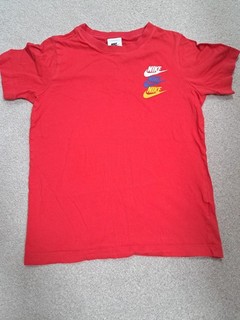 Boys 10 11 Red Nike T Shirt