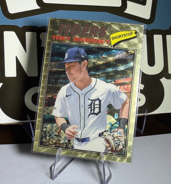 2026 Topps Heritage - Trey Sweeney - 1/1 SUPERFRACTOR - Detroit Tigers