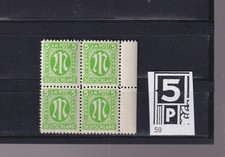 AM-POST NR.19B MIT PLATTENFEHLER AUF FELD 59 BOGENTYP 5 POSTFRISCH.