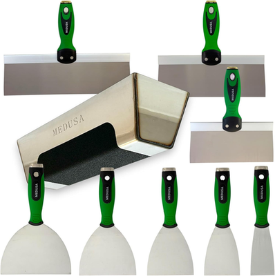 #ad #x27;S Flexible Stainless Steel Drywall Taping Knife Set with 12quot; Mud Pan... $47.85