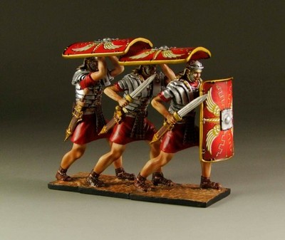 EAGLE MINIATURES ROMAN EMPIRE ROM020E ROMAN 3 MAN TESTUDO FORMATION
