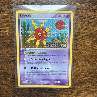 2005 Pokémon EX Deoxys Solrock 47/107 Reverse Holo Uncommon 70 HP