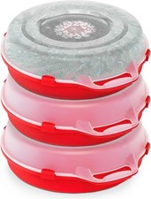 3-Pack 24 Inch Seasonal Holiday Clear Plastic Wreath Storage Containers