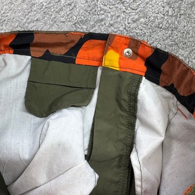 Macgear Mens 29x32 Green Camo Wide Leg Cargo Pants Zip Flare Y2K