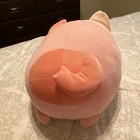 Pink & White Cat Plush Stuffed Animal Round Pillow Plush Toy — photo 5