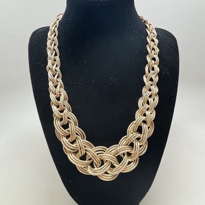Halskette 14K Gelbgold vergoldet 925 Silber Techno Bond graduiert Made in Turkey