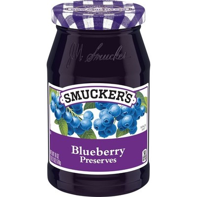 Smucker s Blueberry Preserves 18oz (Pack of 6)