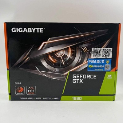 New GIGABYTE GeForce GTX 1660 OC Edition 6GB GDDR5 Graphics Card GV-N1660OC-6GD