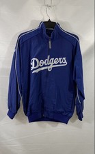 Majestic Men's LA Dodgers Full Zip Jacket Blue MLB Authentic Collection Sz L