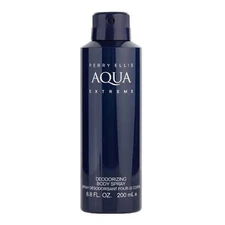 Perry Ellis Aqua Extreme Body Spray 6 oz for Men | Classic Fresh Citrus Scents