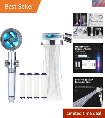 #ad #ad High Pressure Handheld Showerhead with Filters Vortex Jets Turbo Propeller $35.38