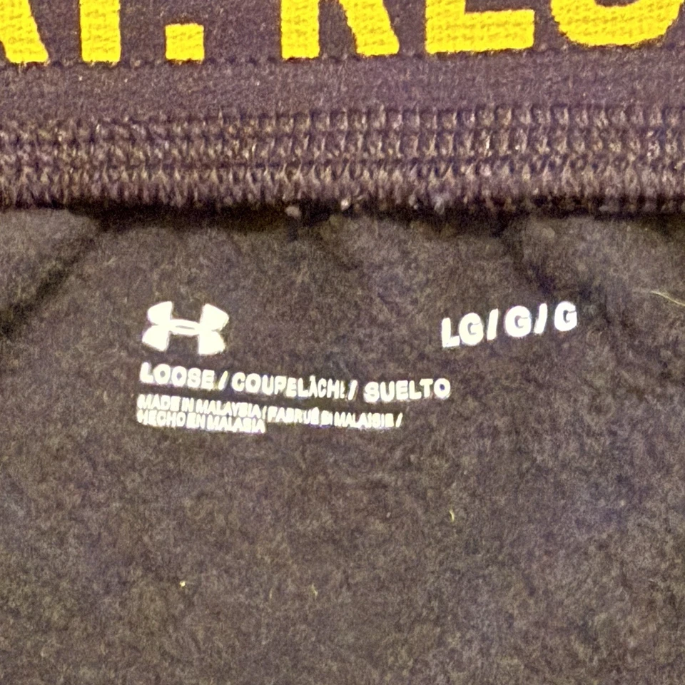 Under Armour Project Rock Sweatpants Men Large Black Tapered Blood Sweat Respect - Image 4 of 4