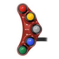 Linke Schaltereinheit Racing Jetprime FüR Ducati Panigale 1299 2015-18 Rot