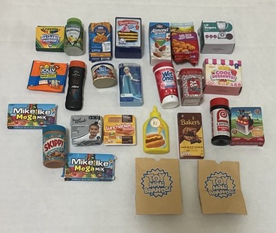 Zuru Mini Brands Food Toys Lot 25 Pieces Candy Snacks Condiments Etc.