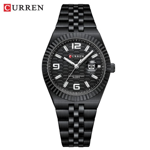 CURREN Women Quartz Watch Steel Luminous Weekdate Wristwatch for Lovers Watches - Picture 15 of 31