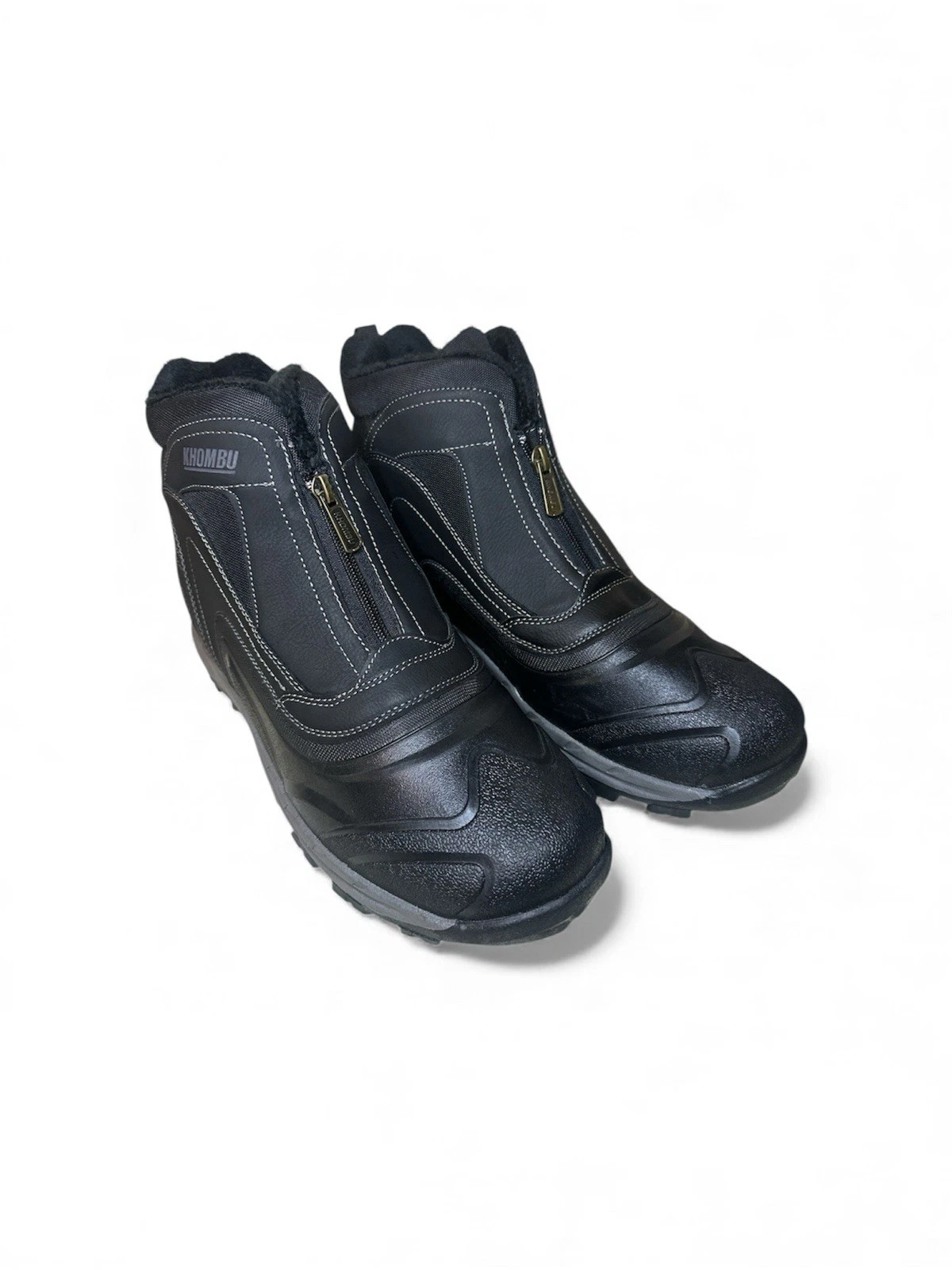 Winter Sale-Khombu Men's Mason Hybrid Winter Boots Cushioned Footbed, Black