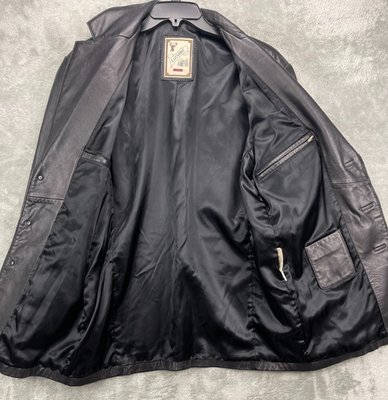 VTG Luciano by Luis Alvear Men's Leather Jacket Large Black 3