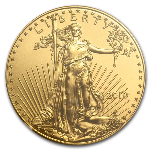 2010 1 oz American Gold Eagle MS-69 NGC - Picture 2 of 3