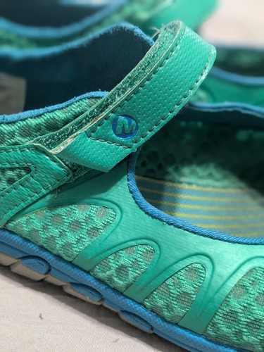 Merrell Crush Glove Mary Jane verde come nuovo Vibram Performance Cross Trainers 9,5 - Foto 3 di 9