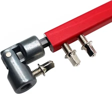 Double Kick Drum Pedal Drive Shaft Steel Bass Drum Pedal Linkage Connector Arm f