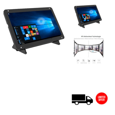 7 Zoll Touchscreen Monitor Für Raspberry Pi 1024x600 IPS 178 Grad