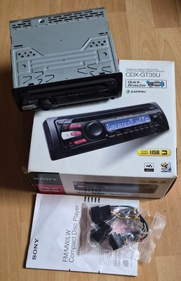 SONY CDX-GT35U AUTORADIO / CD- TUNER USB Sony CDX GT 35 U + Anleitung 4x45 Watt