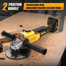 20V Max Battery Angle Grinder Cordless, 11000RPM Brushless Grinding Tool