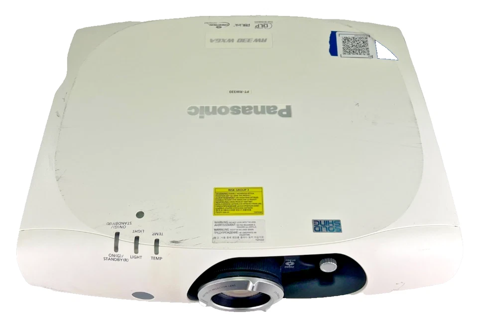 Panasonic PT-RW330 LED 3500 Lumens WXGA Projector 9932 Hours w/Power Cable (BH) - Image 2 of 4