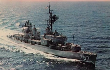 Vintage Postcard USS James E. Kyes DD-787 Gearing Class Destroyer Navy Ship