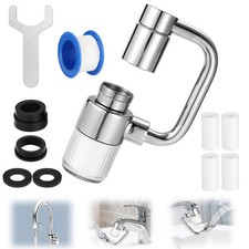 360  Rotating Faucet Extender, 2-Mode Sink Sprayer with 6in Filter