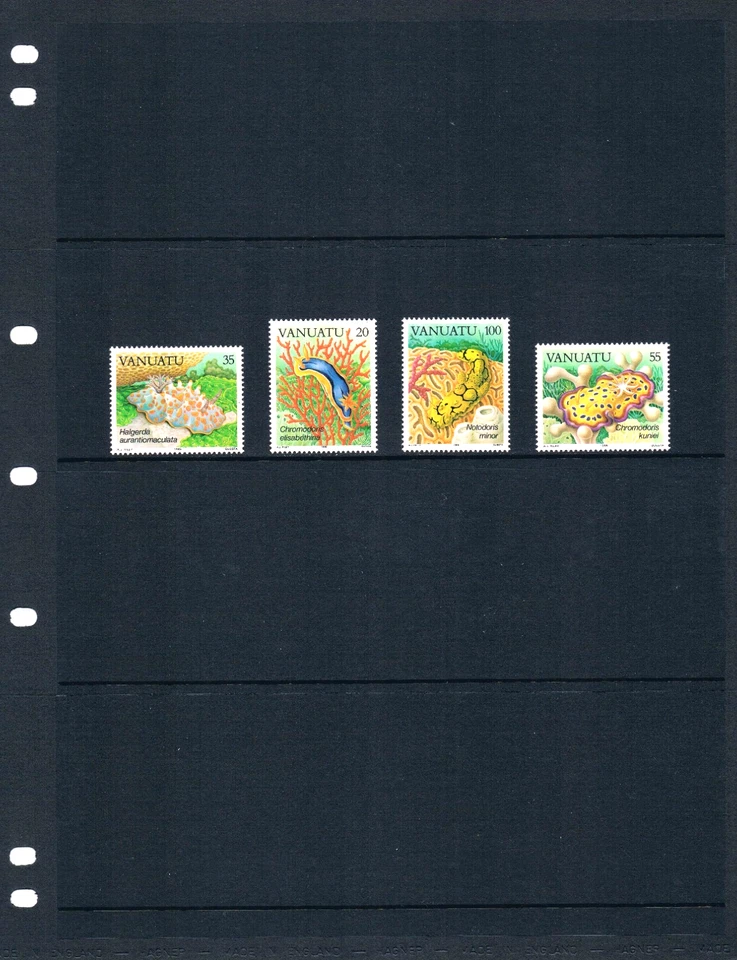 Valor Scott de $4,40 - 1985 Vanuatu Sea Slugs Nudibranchs Pacífico Sur MNH NH UMM Foto 2 de 4